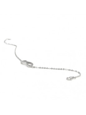 Pulsera plata infinito