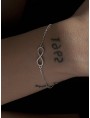 Pulsera plata infinito