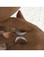 Anillo de plata abierto