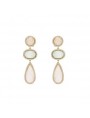 Pendientes largos plata chapada